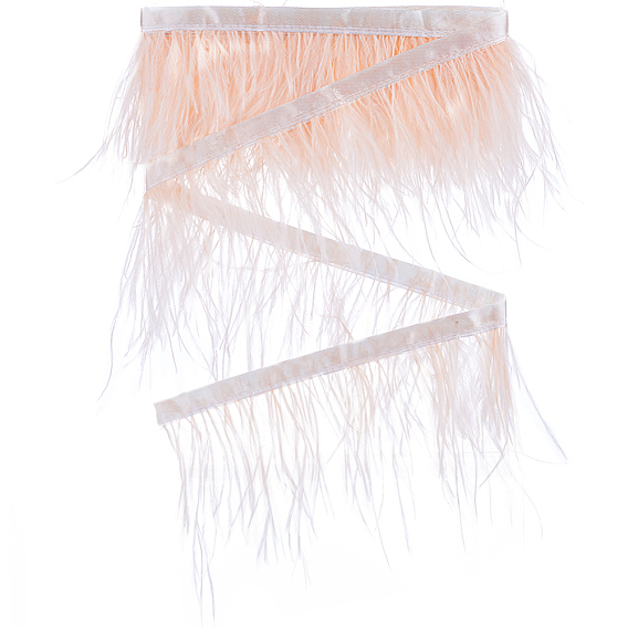 2м модная отделка перьями страуса, с тканевой лентой, Аксессуары для орнаментов