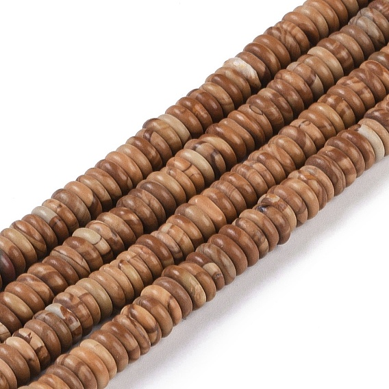 Естественного изображения яшмы бисер нитей, рондель