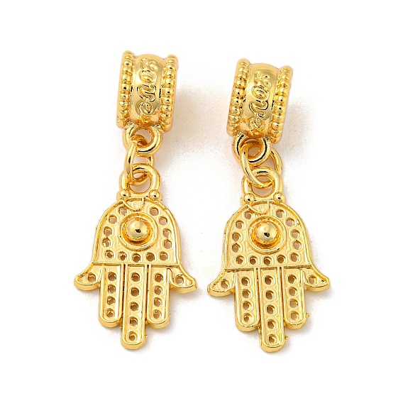 Европейские подвески из сплава в тибетском стиле, Подвески с большими отверстиями, Хамса рука / рука Мириам