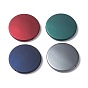 Rubberized Style Acrylic Beads Strands, Flat Round