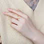 Регулируемые кольца-манжеты shegrace 925 из стерлингового серебра, открытые кольца, волна