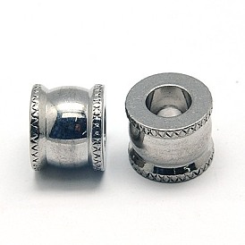 304 billes d'acier inoxydable, colonne, 12x10mm, Trou: 5.5mm