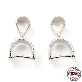 925 Sterling Silver Ice Pick Pinch Bails