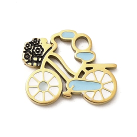 304 из нержавеющей стали шармы эмали, ионное покрытие (ip), велосипед с цветком