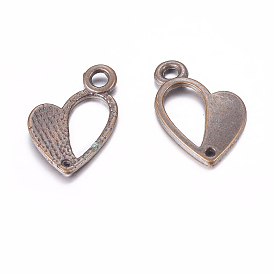 Тибетского стиля ссылки / разъемы, без свинца и без кадмия, сердце