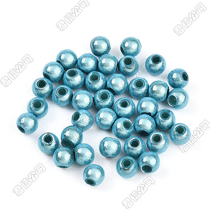 Непрозрачные акриловые бусины, окрашенные распылением, круглые