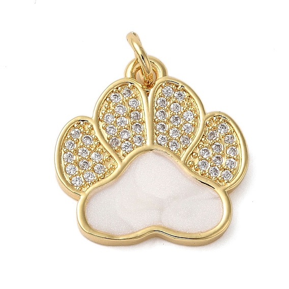 Стойка металлическая латунная микропрофилированная кубическая циркония подвески, Эмаль стиле, без кадмия и без свинца, долговечный, отпечаток лапы