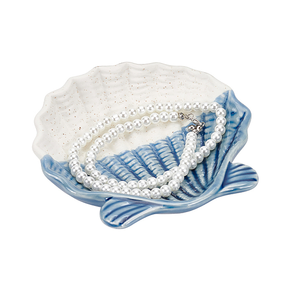 Керамическая тарелка для украшений из ракушек, лоток для хранения колец, , серьга