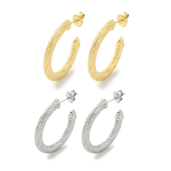 304 серьги-кольца из нержавеющей стали, серьги-кольца