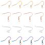 120Pcs 4 Styles 304 Stainless Steel Earring Hooks, Ear Wire