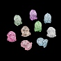 Transparent Crackle Acrylic Beads, Dinosaur