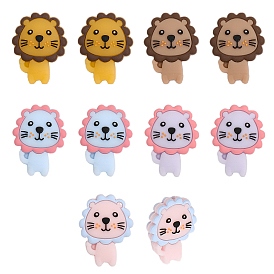 10 шт. 5 цветные экологически чистые силиконовые шарики пищевого качества, лев