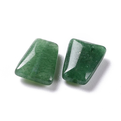 Natural Green Aventurine Beads, Faceted, Trapezoid