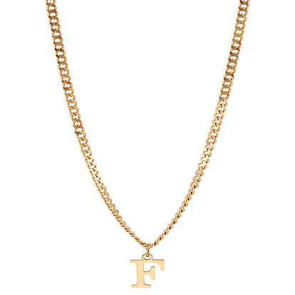 1pc 304 colliers pendentifs en acier inoxydable avec lettres, sans plomb & sans nickel & sans cadmium 