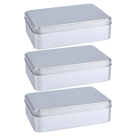 Прямоугольные жестяные металлические ящики для хранения с крышкой
