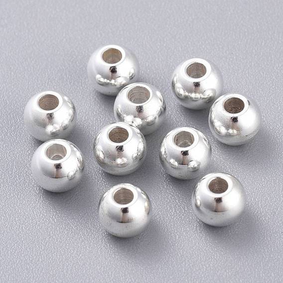 201 Stainless Steel Beads, Round