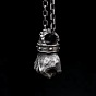 Collares con colgante de puño de boxeo de aleación vintage para hombre y mujer.