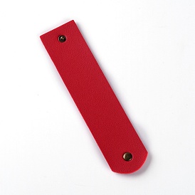 Rectangle PU Leather Napkin Buckle, with Alloy Findings, for Restaurant Daily Accessaries