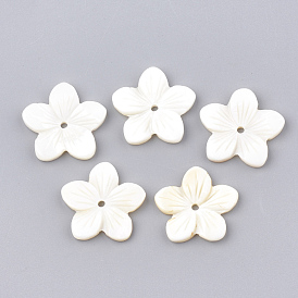 Perles de coquille d'eau douce, fleur