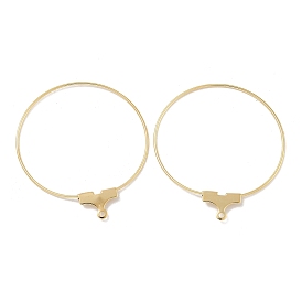 Brass Hoop Earring Findings