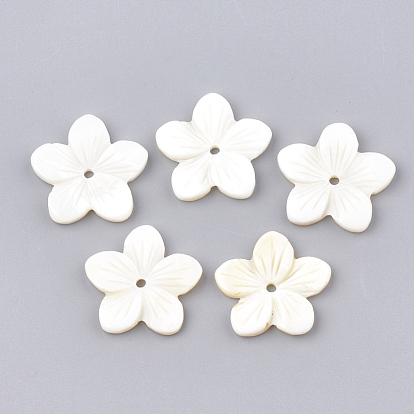Perles de coquille d'eau douce, fleur