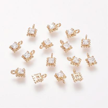 Латуни циркония кубической подвески, без никеля , реальный 18 k позолоченный
