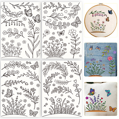 Нетканые водорастворимые узоры для вышивки, смыть стабилизатор вышивки, бумага для вышивки «наклей и сшей»