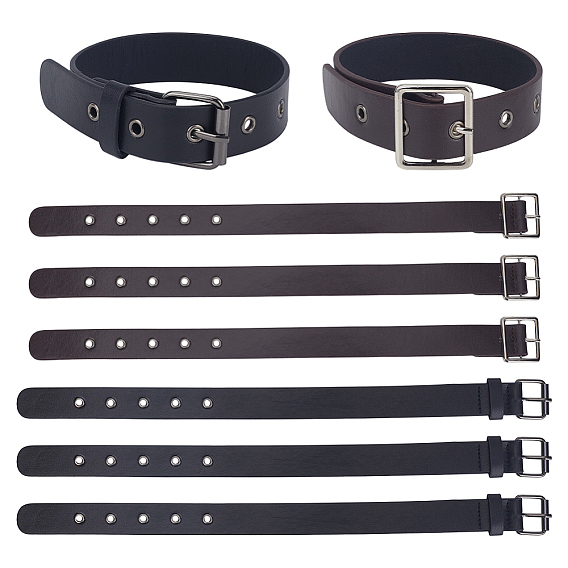 8 шт. 2 пряжки из цинкового сплава из искусственной кожи, регулируемая повязка на руку