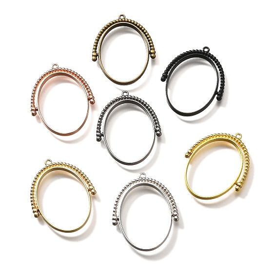 Подвесные подвески из сплава, для diy уф смолы, эпоксидная смола, без кадмия, без никеля и без свинца, овальные