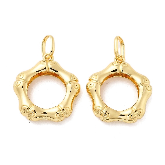 Латунные подвески, цветок, без кадмия и без свинца, стойки покрытие, долговечный, с целью перехода в кольце