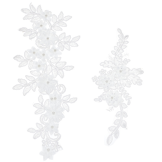 Компьютерная вышивка полиэстеровые патчи, аксессуары для костюма, аппликация, цветок