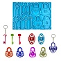 Rectangle Shape Keychain Molds Food Grade Silicone Molds, for UV Resin, Epoxy Resin Jewelry Making