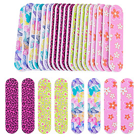 20Pcs EVA Nail Art Manicure Buffer Files, Nail Polish Strip, Burnishing Stick
