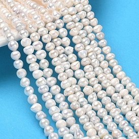 Natural Cultured Freshwater Pearl Beads Strands, Grade 2A, Potato