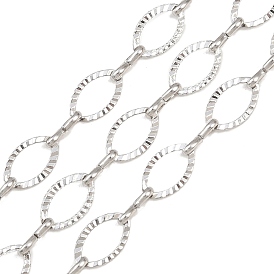 304 цепи из текстурированной нержавеющей стали с овальными звеньями, несварные, с катушкой