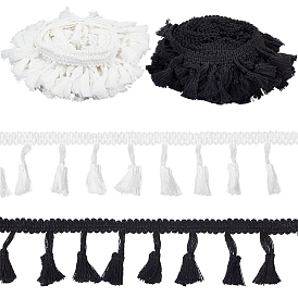 10 ярдов 2 стиль хлопковая кисточка бахрома отделка, украшение одежды, аксессуары для костюма