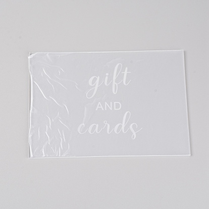 Acrylic Board, Mark Card, Word & Rectangle