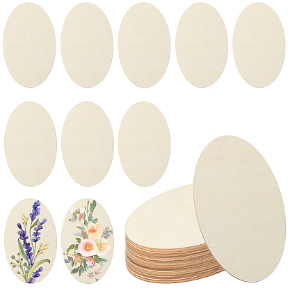 Незаконченные вырезы из дерева, овальные