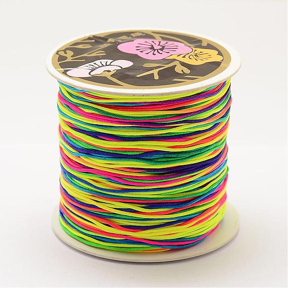 Нейлоновая нить, гремучий атласный шнур, ювелирные изделия шнур нейлона для пользовательских ювелирных изделий делает тканые