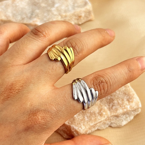 304 открытые манжеты из нержавеющей стали для женщин