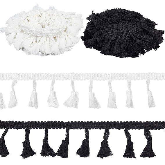 10 ярдов 2 стиль хлопковая кисточка бахрома отделка, украшение одежды, аксессуары для костюма