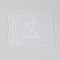 Acrylic Board, Mark Card, Word & Rectangle
