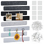 Rectangle Self-adhesive Felt Sticky Notes for Memo Notepads, with EVA Double-side Tap & Plastic Push Pins