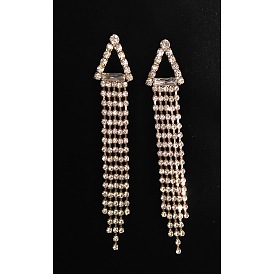 Boho Tassel Triangle Earrings for Women, Fashionable and Versatile Jewelry