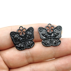 Tibetan Style Zinc Alloy Pendants, Butterfly Charms