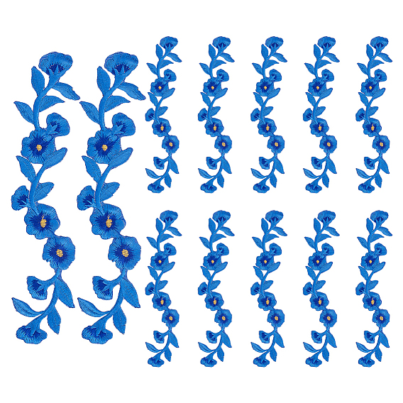 12шт. вышитые аппликации из ткани с изображением пионов и листьев, украшение для свадебного платья своими руками, Cheongsam