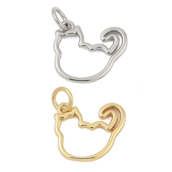 Латунь прелести, форма кошки, с целью перехода в кольце, без кадмия и без свинца, стойки покрытие, долговечный