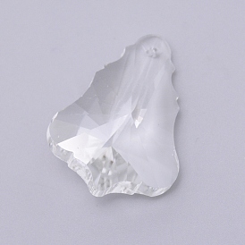 Transparente Glas-Anhänger, für Kronleuchter Kristall hängende Anhänger, facettiert, Träne