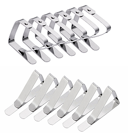 Stainless Steel Tablecloth Clips, Table Cover Clamps Skirt Clips, for Home Kitchen Restaurant Picnic Tables