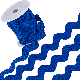 9 Yards gewelltes Polyester-Fransenband, Wellenförmiger Spitzenbesatz, zum Nähen von Kleidung und zur Dekoration von Kunsthandwerk